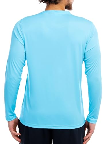 Reel Legends Mens UPF 50+ Solid Reel-Tec Long Sleeve Shirt X-Large Bachelor Blue2