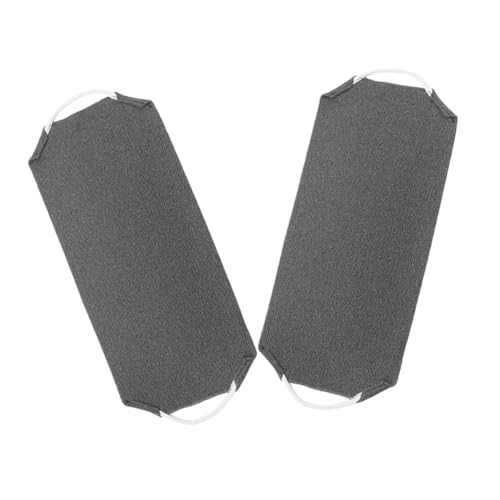 NIYANGLE 2pcs Long Exfoliating Shower Scrubber for Body Deep Towel with Handles Bath Accessory for Men Women Design for Hard to Clean Areas