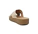 Soda LUCY ~ Women Open Toe Flatform Platform Crisscross Band Upper Fashion Slide Sandals (Gold Metallic Pu, 9)