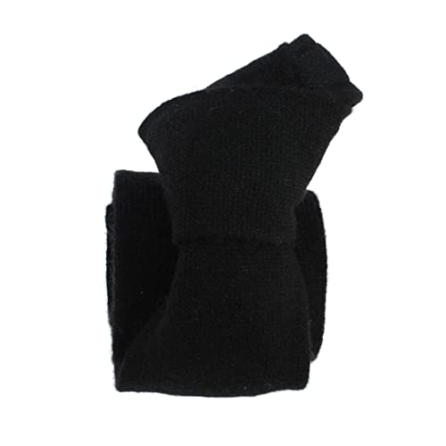 Cravate cachemire homme noir uni | Accessoire d'affaires élégant d'Italie