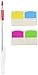 Redi-Tag Write-On Removable Index Tabs, 1-1/16 x 1-1/4 Inches, 48 Tabs per Pack, 4 Assorted Colors, 1-Pack (33148)