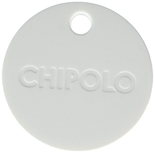 Chipolo Plus Smart Keyring Bluetooth Tracker, Phone Finder, Key Finder, Wallet Finder, Item Finder - Pearl White