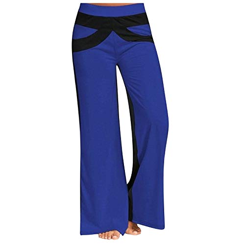 Pantalones de yoga holgados con diseño premium de ramas y cadena de moda