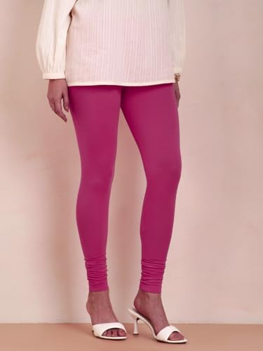 Image of TWIN BIRDS Tailored Cut and Classic Fit Super Stretchable Elastane Fabric Churidar Leggings for Women