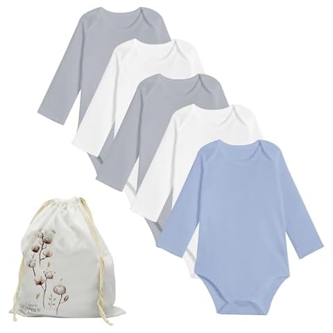 bistyle Organic Cotton Long Sleeve Bodysuits Cover