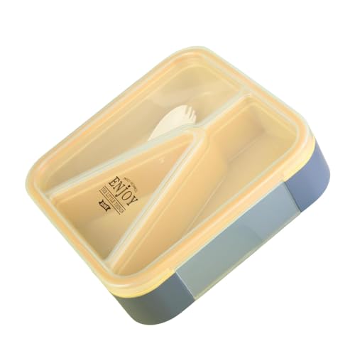Image of Vibgyor Vibes Modern Designer Square Leak Proof 850 Ml Lunch Box with 1 Fork for School Kids Boys and Girls and Office Men and Women (Ramdom Color)