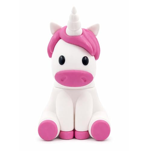 Ulticool - Licorne 8 GB USB - Unicorn 8 Go Flash Drive - Mémoire Stick Stockage de Données - Clé Design Unique et Original - Rose Blanc