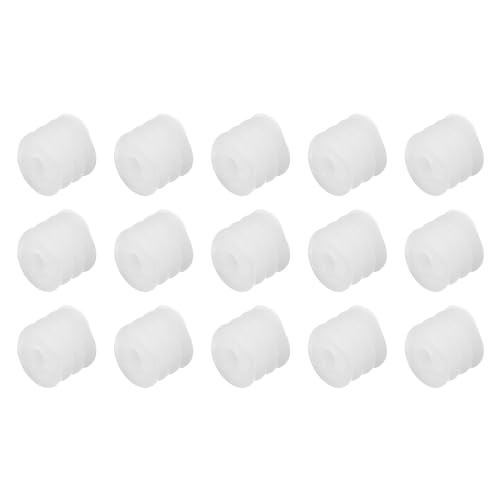 QUARKZMAN 15 Piezas de Engranajes de Plástico Engranajes de Gusano de Plástico Modelo 662AA Engranaje de Reducción para Coche RC Modelo DIY Robot, Blanco Módulo 0.5