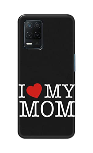 Image of PRINTFIDAA I Love My Mom Hard Back Cover for Realme 8 5G / Realme Narzo 30 5G / Realme 8S 5G / Realme V13 5G Back Cover -(P6) KAT1006
