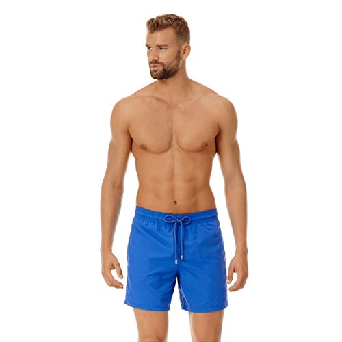 Vilebrequin Men's Moorea Solid Swimtrunk-XS, sea Blue