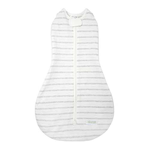 Image of Woombie Grow with Me Baby Swaddle, Convertible Swaddle Fits Babies 0-9 Months, Expands to Wearable Blanket for Babies up to 18 Months, Twilight Stripes