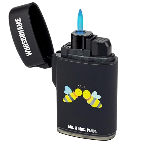 Mr. & Mrs. Panda Personalisiertes Feuerzeug Biene Liebe - Personalisierte Geschenke, Feuerzeug Mit Namen, Feuerzeug Für Frauen Personalisiert, Mr. & Mrs. Panda Personalisiertes Feuerzeug Biene Liebe - Personalisierte Geschenke, Feuerzeug Mit Namen, Feuerzeug Für Frauen Personalisiert,