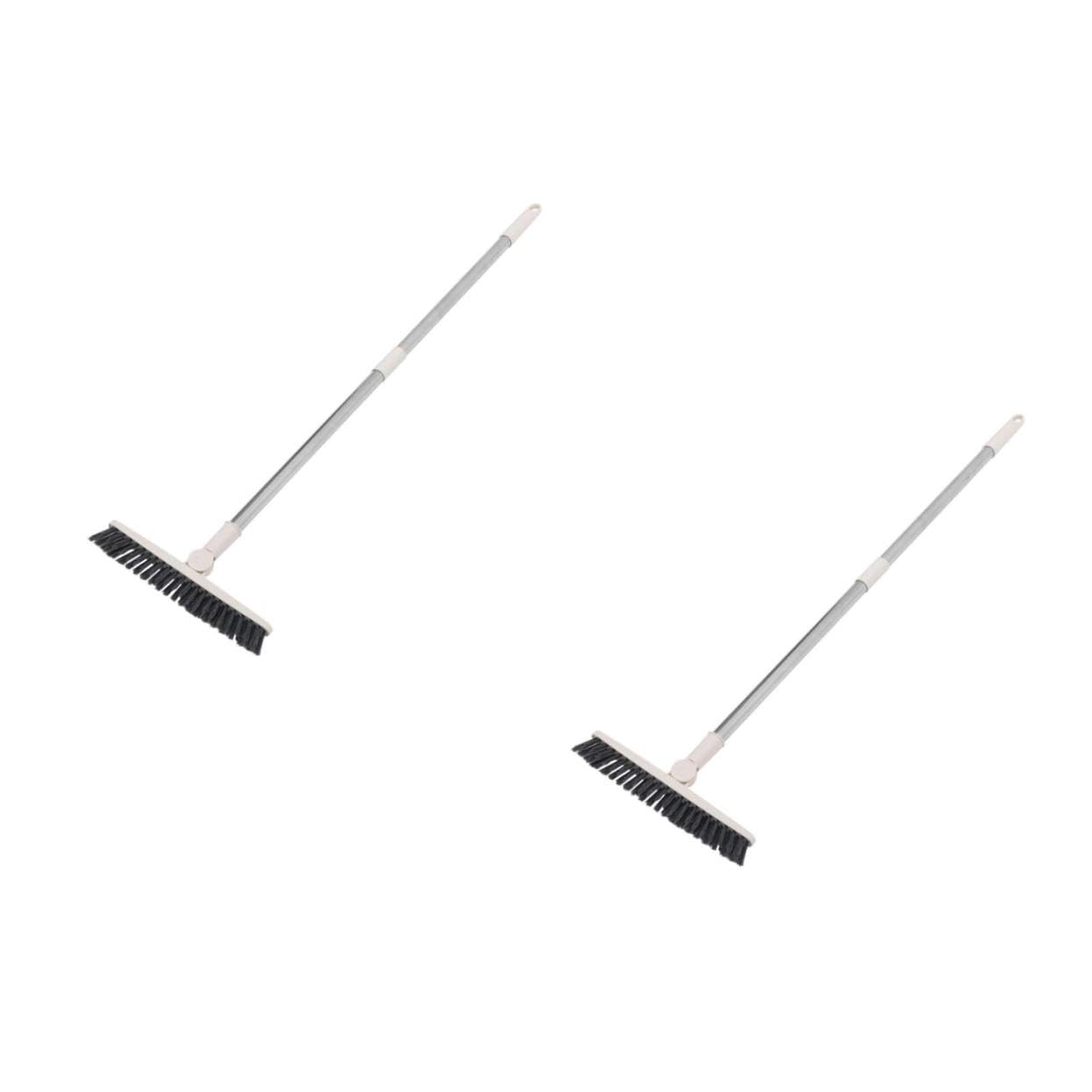 BESTYASH 2 Piezas Limpieza Rotatable con Mango para Azulejos y Grietas Multiusos para Baños para Esquinas y Áreas Difíciles