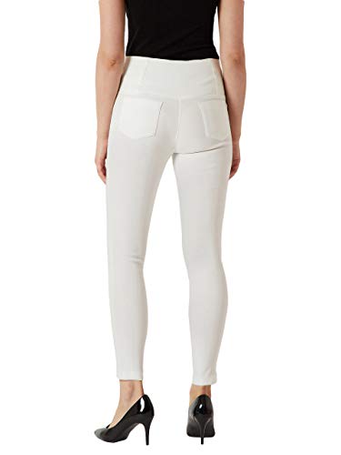 Image of Miss Chase Women's Maroon Solid Skinny High Waist Jeggings