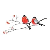 CYCTECH Cardinal Bird Spring Window Clings for Glass Windows,Anti-Collision Stickers Kids and Birds,...