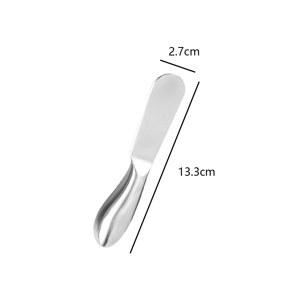 LannuMet 2pcs Stainless Steel Spreader Knife Butter Cheese and Butter Spreader Knives for Cheese Charcuterie Jam Pastry