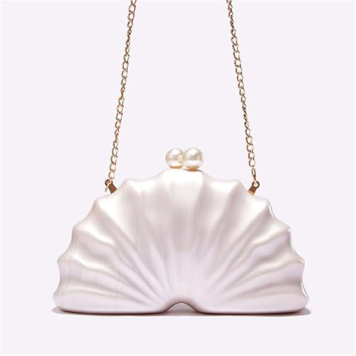 Womens Acrylic Shell Purse Evening Clutch Acrylic Evening Handbag Seashell Bag Clutch Chain Shoulder Bag Party Purse4