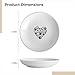 Ceramic Cat Food Bowls, 6-Piece Set, Shallow Heart Plates, Two Patterns, Whisker-Friendly, Easy to Clean, Ideal for Cats and Small Dogs