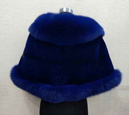 Women's Faux Fur Winter Shawl Wrap Stole Shrug Bridal Bridesmaid Wedding Cover Up Scarf Cape3