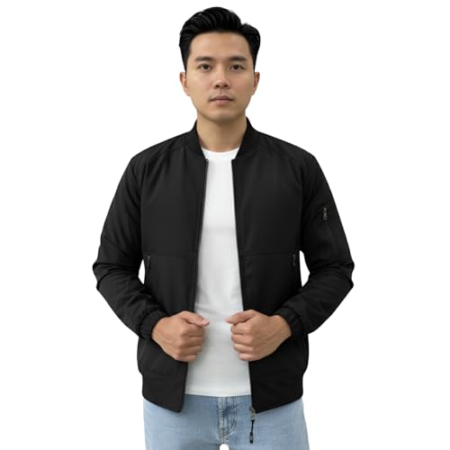 Image of NINQ Winter Jacket - Windproof Poca Cloth with Fur, Zipped mandarin Collar, 2 Front Pockets & Side Arm Pocket, Casual & Sportswear jackets for men