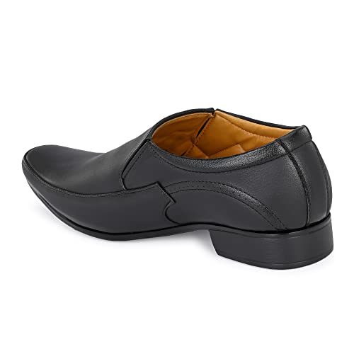 Image of Centrino Mens Formal Shoes |Slip-On Men's Formal Shoe | Stylish Non-Lace Design | Soft Cushioned Insole for Comfort | Perfect for Office & Formal Wear (20225)