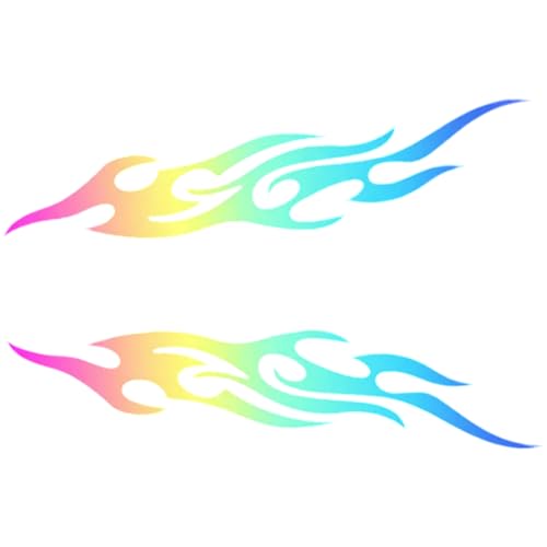 Multicolored Waterproof Adhesive - Reflective Car Stickers And Decals | Auto Exterior Decoration Accessories For SUV Truck, Vehicle Window Body, Outdoor Car Styling, Safety Enhancer