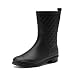 Produktbild DREAM PAIRS Damen Gummistiefel Halbhoch Wasserdicht Gummistiefeletten Regenstiefel Kurzschaft Boots Outdoor Gartenschuhe Anti-Rutsch,Size 40,Schwarz,SDRB2204W-E