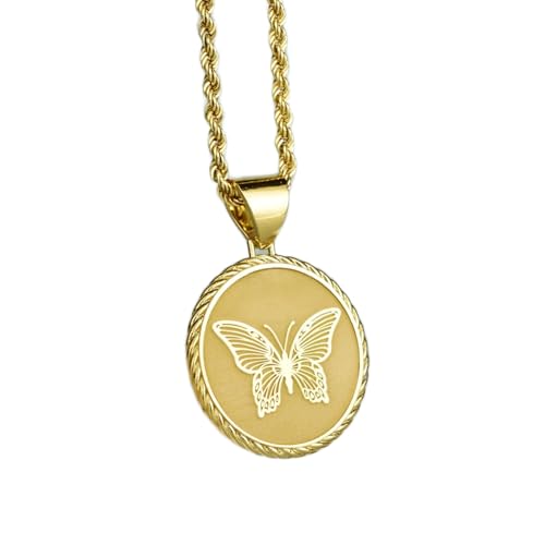 Collier papillon gravé LKBEADS le cadeau unisexe idéal