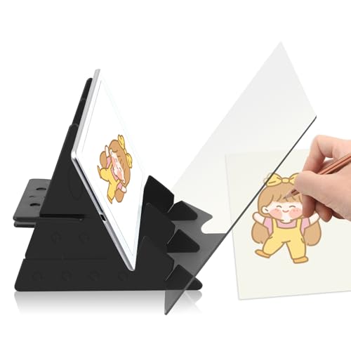 Optical Drawing Board, Portable Image Tracing Board for Phone and Tablets, Drawing Projector Light Copy Pad for Beginners Students Artists