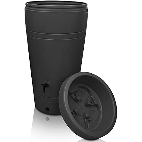 YourCasa Regentonne 230 Liter Regenfass Frostsicher aus Kunststoff Cover