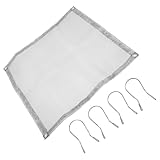 POPETPOP Faltbares Edelstahl Feuerstellengitter Mittel Hitzebeständiges Drahtnetz mit 4 Haken...