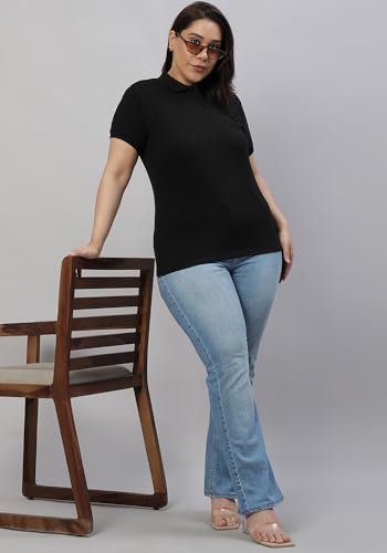 Image of Wear Your Opinion Womens Plus Size Polo Collar Neck T-Shirt Top