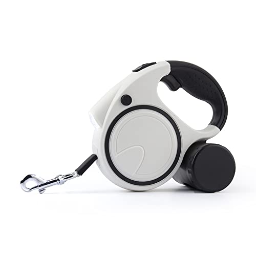 ペット格納式牽引ロープ 犬用懐中電灯 自動トラクター 犬用ロープ 猫ロープ 犬用ロープ 牽引ベルト(色:ブラック)