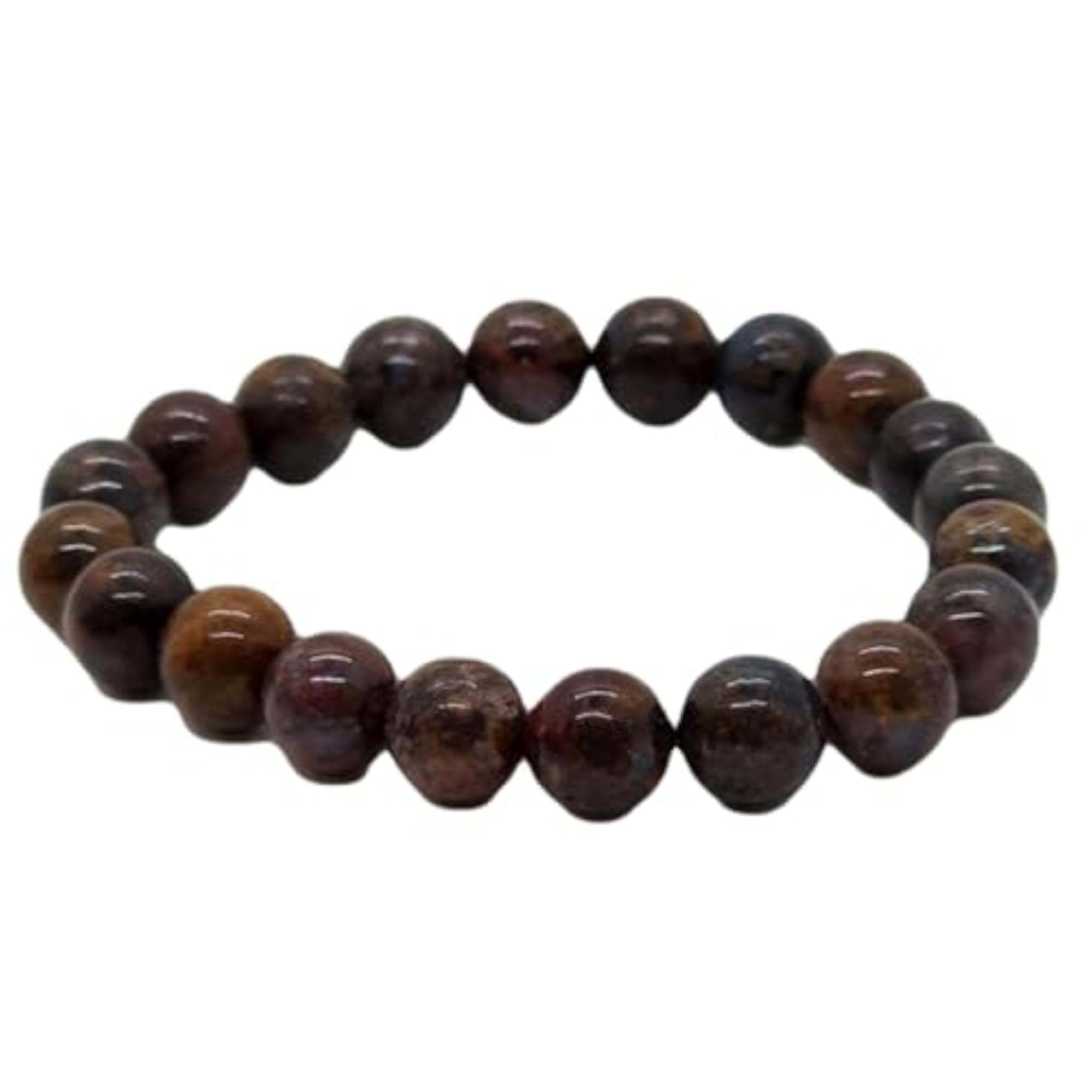 Unisex Natural Pietersite 10mm Bead Stretchable Bracelet, Healing