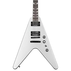 Gibson Dave Mustaine Flying V EXP Silver Metallic – Guitare Électrique - Les Beatles, Paul McCartney, John Lennon, RIngo Starr, George Harrison