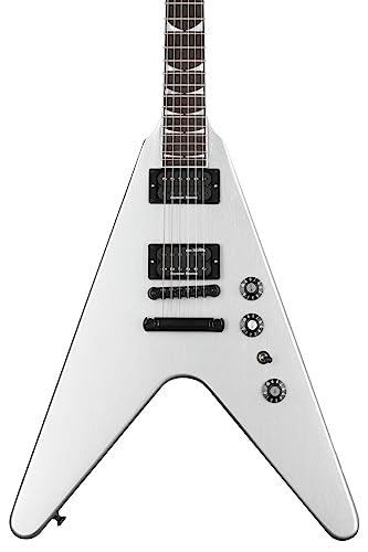 Gibson Dave Mustaine Flying V EXP Silver Metallic – Guitare Électrique - Les Beatles, Paul McCartney, John Lennon, RIngo Starr, George Harrison Gibson Dave Mustaine Flying V EXP Silver Metallic - Guitare Électrique