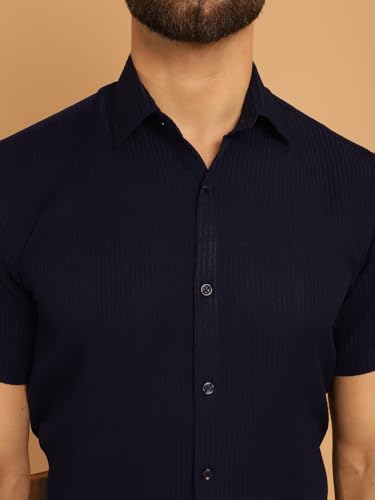 Image of Indian Needle Men's Striped Regular Fit Shirt