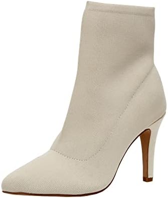 CUSHIONAIRE Women's Gipsee stretch knit Heel +Memory Foam, Bone 11 W