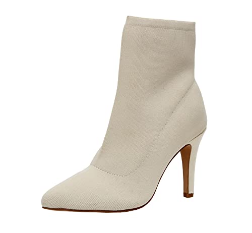 Cushionaire Women's Gipsee Stretch Knit Heel +Memory Foam, Bone 11 W #TOP16