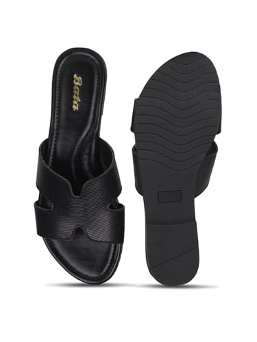 Image of Bata Women's Mule Slippers - Comfortable & Trendy Slip-On Slippers for Everyday Wear