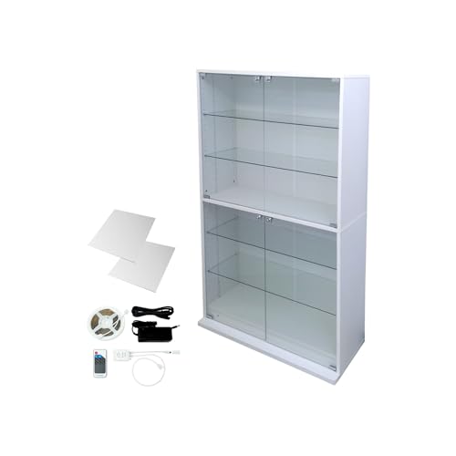 �n���Ƌ� �R���N�V�������b�N DIO �f�B�I �{��+�w�ʃ~���[+�z���C�gLED�Z�b�g ��90cm ����160cm ���C�h �n�C�^�C�v (�z���C�g, ���s38cm, �w�ʃ~���[+LED�t) ���t �R���N�V�����P�[�X �K���X�P�[�X �f�B�X�v���C���b�N