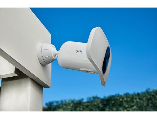 Arlo Floodlight Security Camera Outdoor, Quality 2K HDR, 160° Wide Angle, Weatherproof, Colour Night Vision, Ringing Alarm Siren, Up to 3000 Lumen, 2-Way Talk, Arlo Secure Trial Included