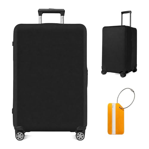 Scettar Suitcase Cover Protectors, Travel Trolley Case Cover Protector with Luggage Tag,