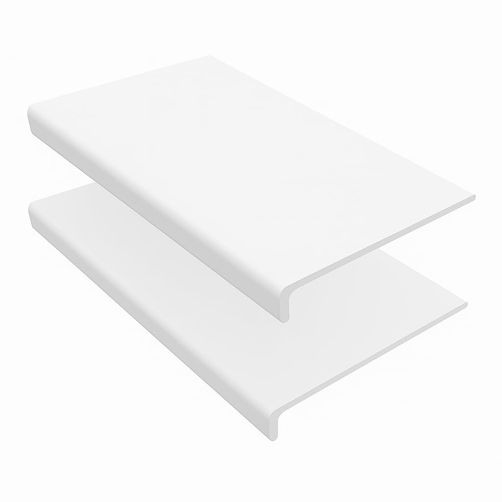 225mm x 2m Windows4you uPVC Capping Board White – Wide Exterior Fascia Cover Board for Soffits, Roofline, Window Reveals – UV-Stable & Waterproof – 1/2/4 Pack (2 Pack)