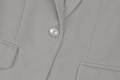 Mintlimit Women's Casual 3/4 Sleeve Open Front Cardigan Jacket Work Office Blazer (Dark Grey,Size M) #TOP7