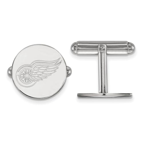 Detroit Red Wings Cufflinks (Sterling Silver)