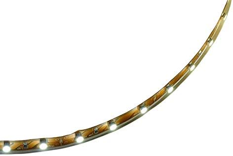 16.4 Feet (5 Meter) Flexible LED Light Strip with 300xSMD3528 and Adhesive Back, 12 Volt, White 6000K, 2026WH