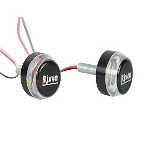 Image of Handle Bar End LED Light Double Color (Led color Blue /White Pack of 2 pc)