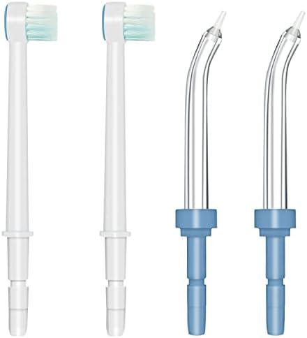 Replacement Tips for Waterpik Water Flosser waterpik Replacement Parts Toothbrush Waterpik Tips Set(aquaflosser 4 Tips Combo)