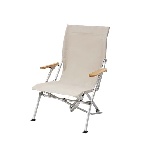 Genérico Camping Chairs, Silla de Director Plegable for Exteriores MOBI Garden, Silla de Camping de Aluminio, Silla portátil con Respaldo.,for Hiking(Chair Gray)
